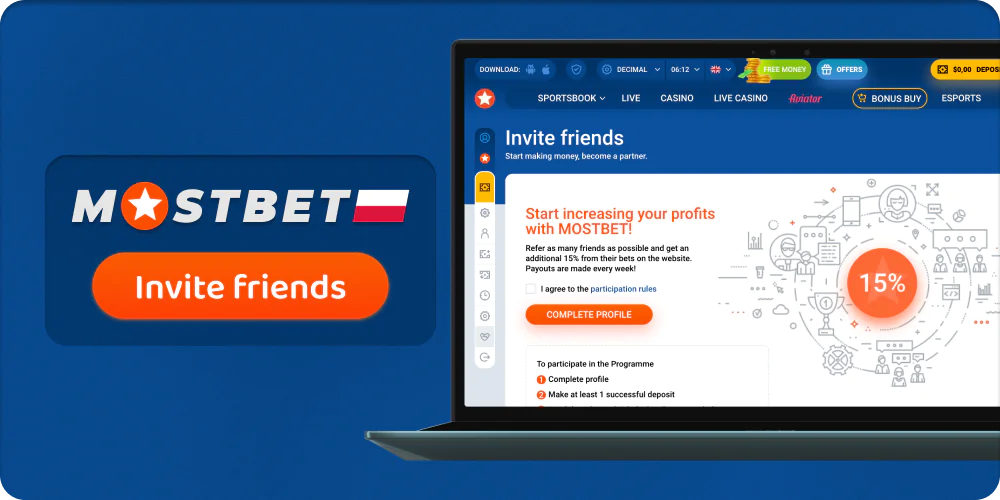 Zostań partnerem Mostbet i weź udział w programie partnerskim